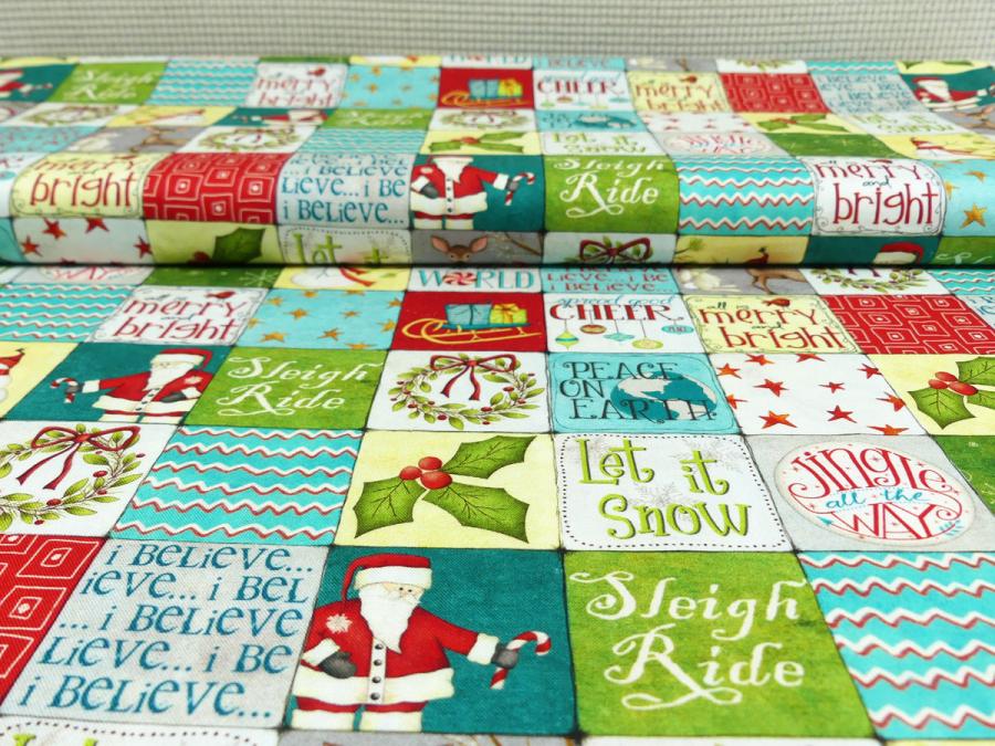 A very Terri Christmas Weihnachten Schneemann Weihnachtsmann Reh Hase - von Windham Fabrics - DIY